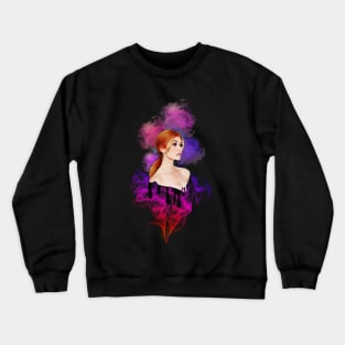 Katherine McNamara : Pink Splash Crewneck Sweatshirt